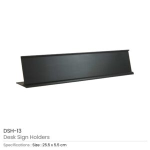 Desk Sign Holders Black