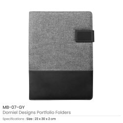 Dorniel Design Portfolio Folders Grey