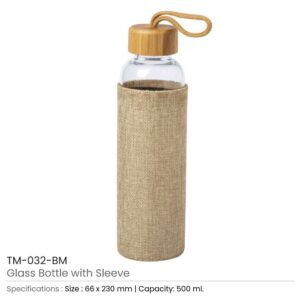 Glass Bottle with Sleeve