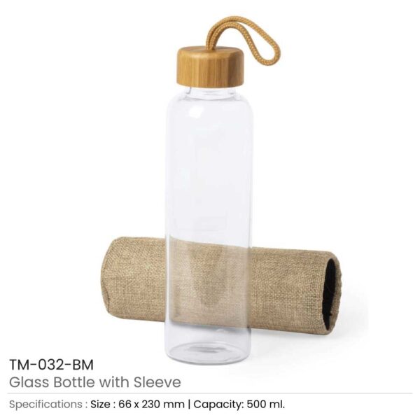 Glass Bottle with Sleeve