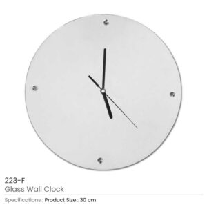 Glass Wall Clock