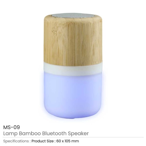 Lamp Bamboo Bluetooth Speakers
