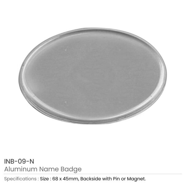 Lens Cover Name Badges Silver