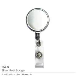 Round Metal Reel Badges for ID Cards - Image 4
