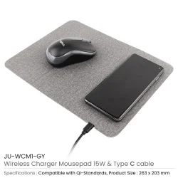 Fast Wireless Charging Mousepad Details