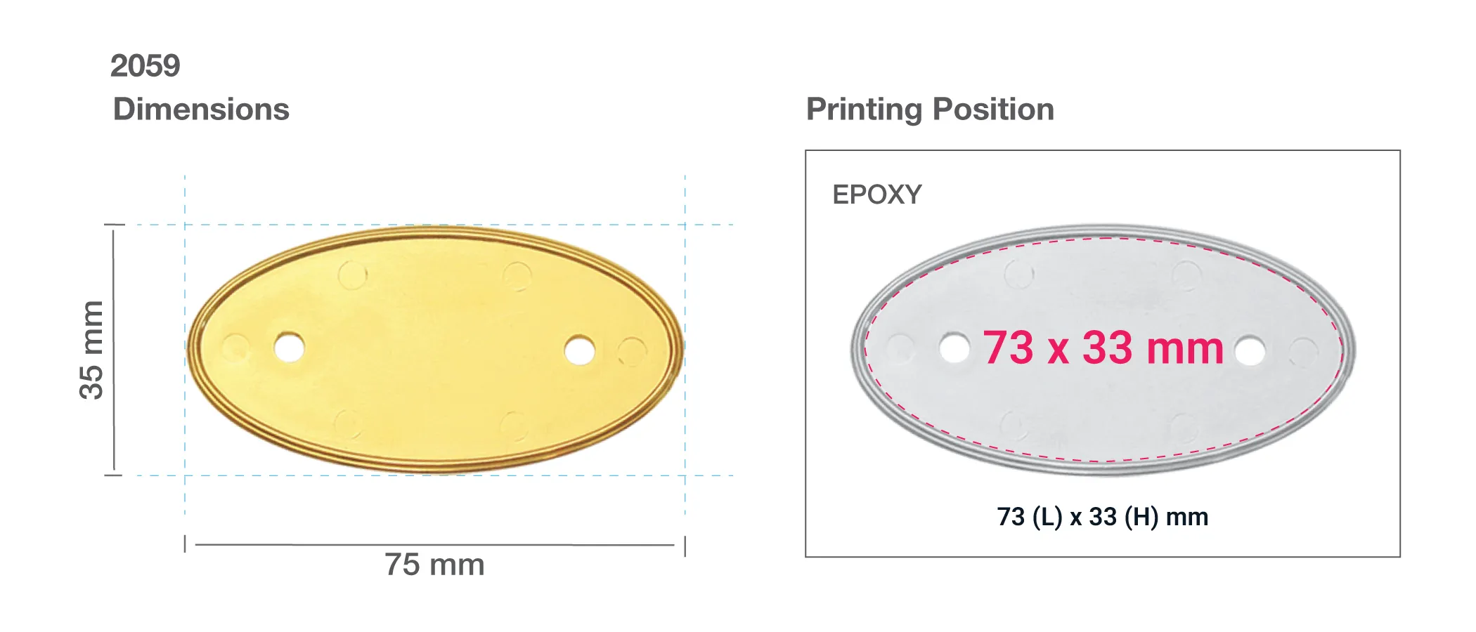 PVC Logo Badges Printing Details