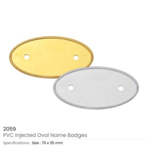 PVC Injected Oval Badges