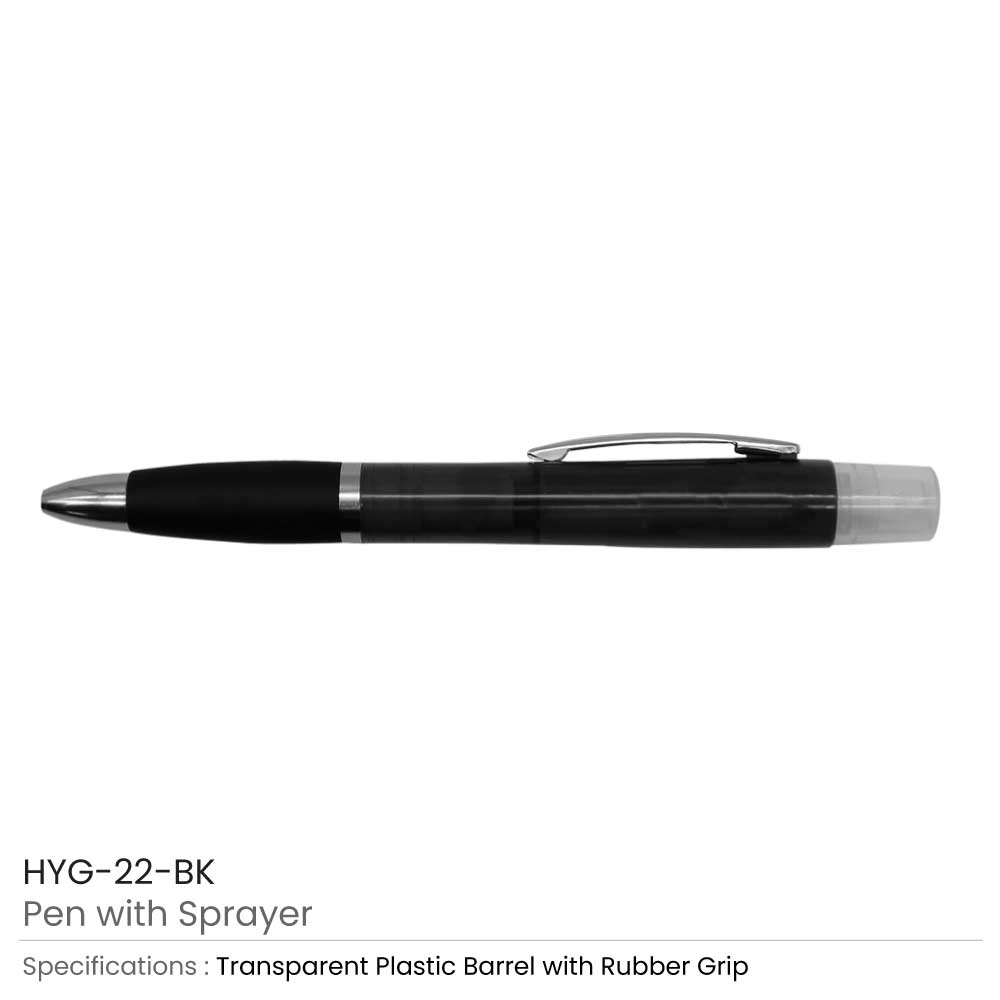 Corporate Gifts Suppliers In Qatar Pen With Sprayer Magic Trading   Pen With Sprayer HYG 22 BK 