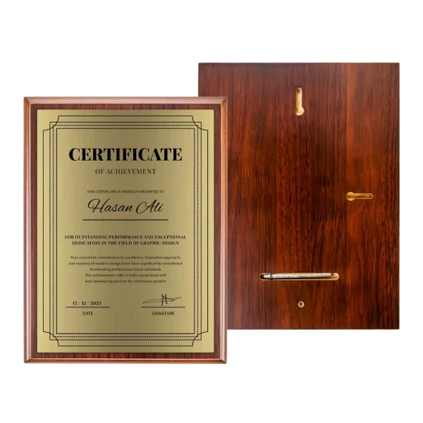 Portrait Wooden Plaques Sample