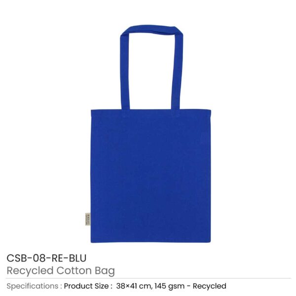 Recycled Cotton Bags Blue