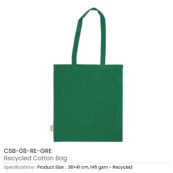 Recycled Cotton Bags Green