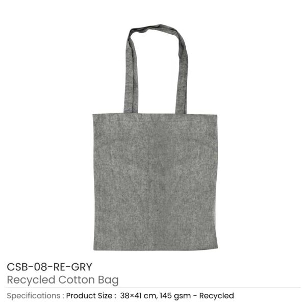 Recycled Cotton Bags Grey
