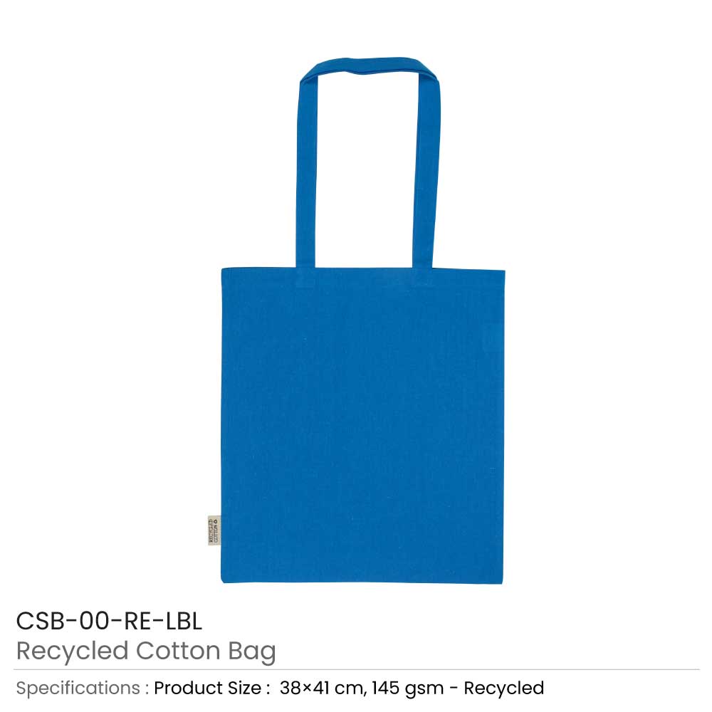 Recycled-Cotton-Bags-Light-Blue-CSB-08-RE-LBL