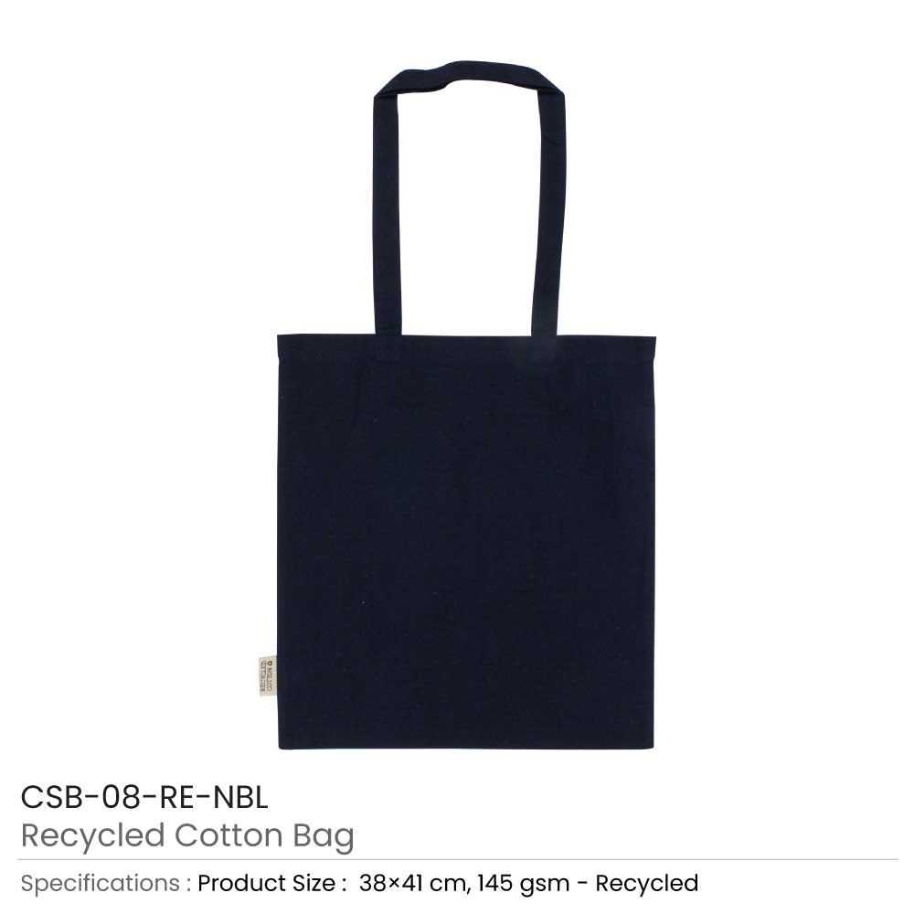 Recycled-Cotton-Bags-Navy-Blue-CSB-08-RE-NBL