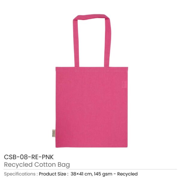 Recycled Cotton Bags Pink