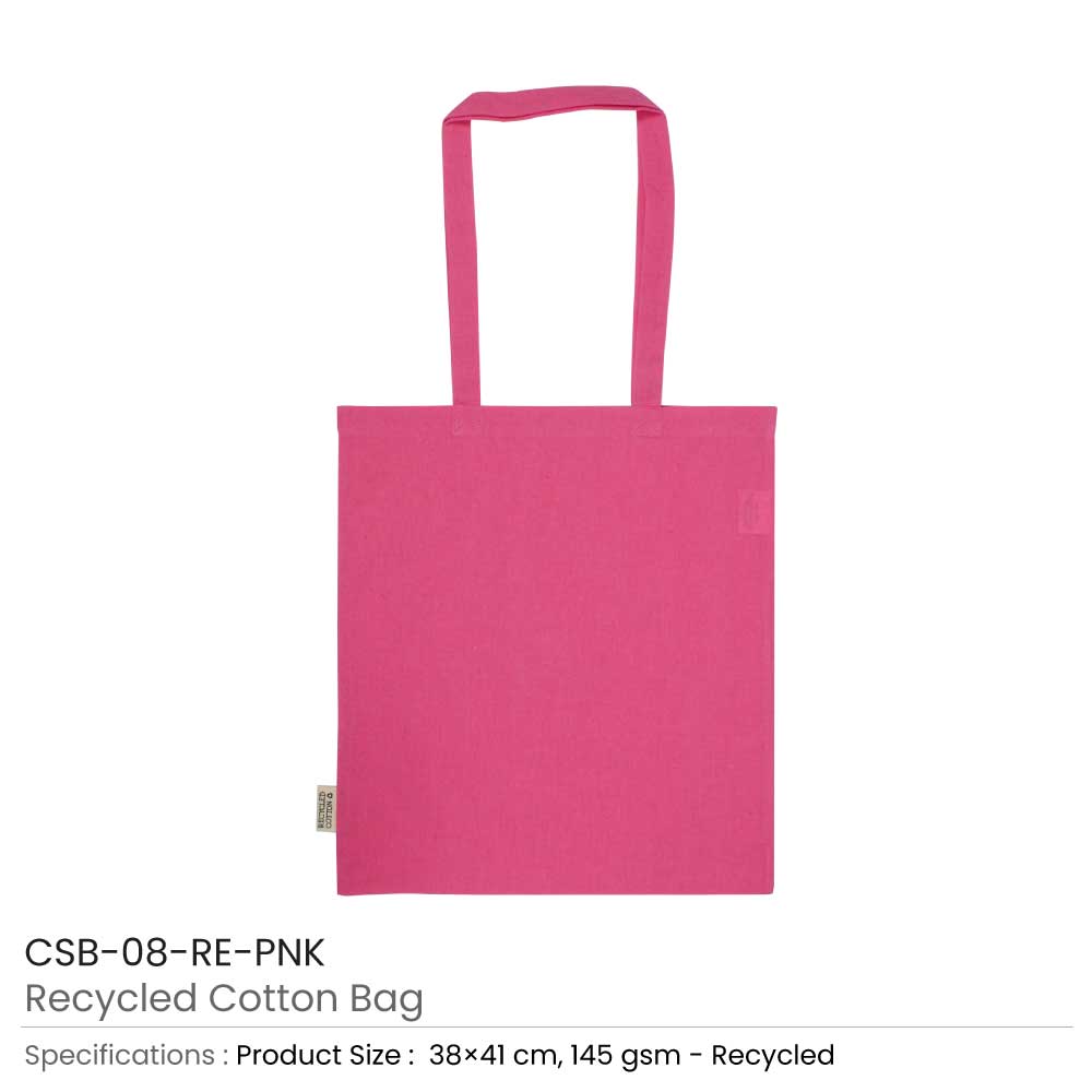 Recycled-Cotton-Bags-Pink-CSB-08-RE-PNK