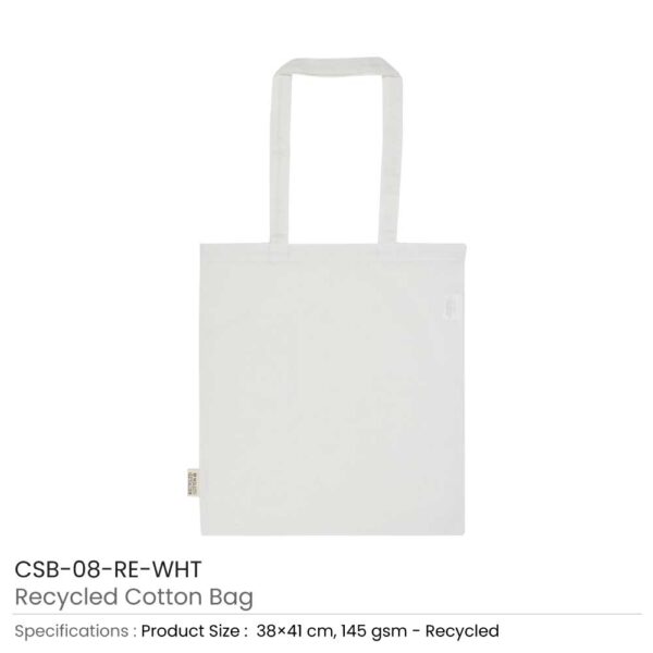 Recycled Cotton Bags White