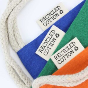 Recycled Cotton Drawstring Bags