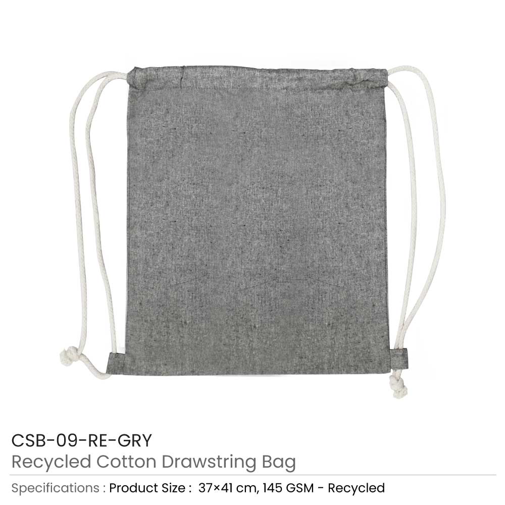 Recycled-Cotton-Drawstring-Bags-Grey-CSB-09-RE-GRY