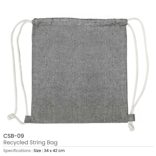 Recycled Drawstring Bags CSB-09