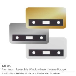 Reusable Insert Name Badges