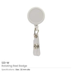 Reel Badges White