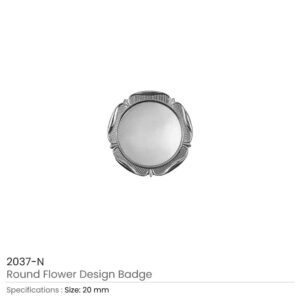 Round Logo Badges Silver