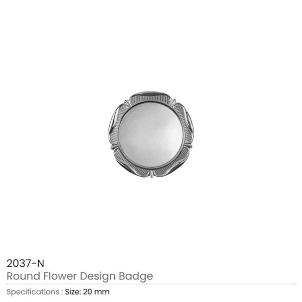 Round Logo Badges Silver