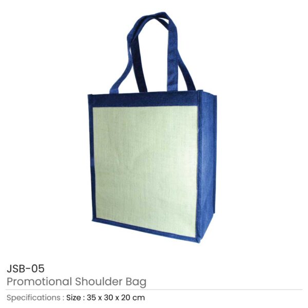 Jute Shoulder Bags - Blue