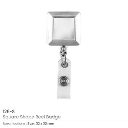 Badge Reel Silver