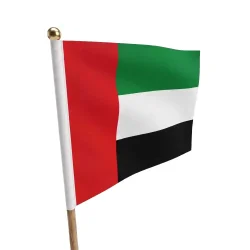 UAE Flags A4 Size with Wooden Pole - Image 4