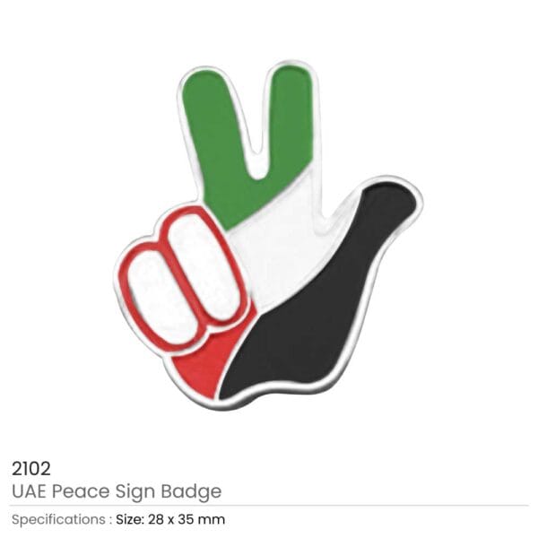 UAE Peace Sign Badges