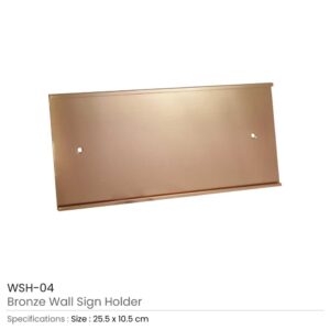 Wall Sign Holder Bronze