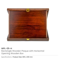 Wooden Plaques Horizontal with Box