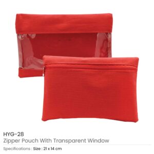 Promotional Zipper Pouch Red