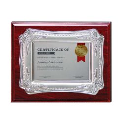 Wooden Plaque Silver