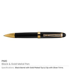 Black & Gold Metal Pen