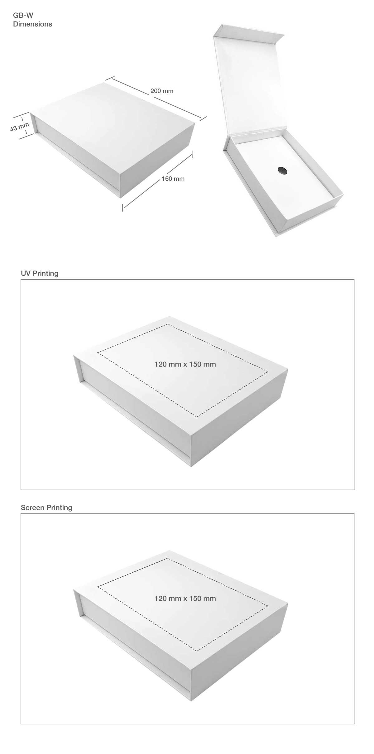 White Box Printing Details