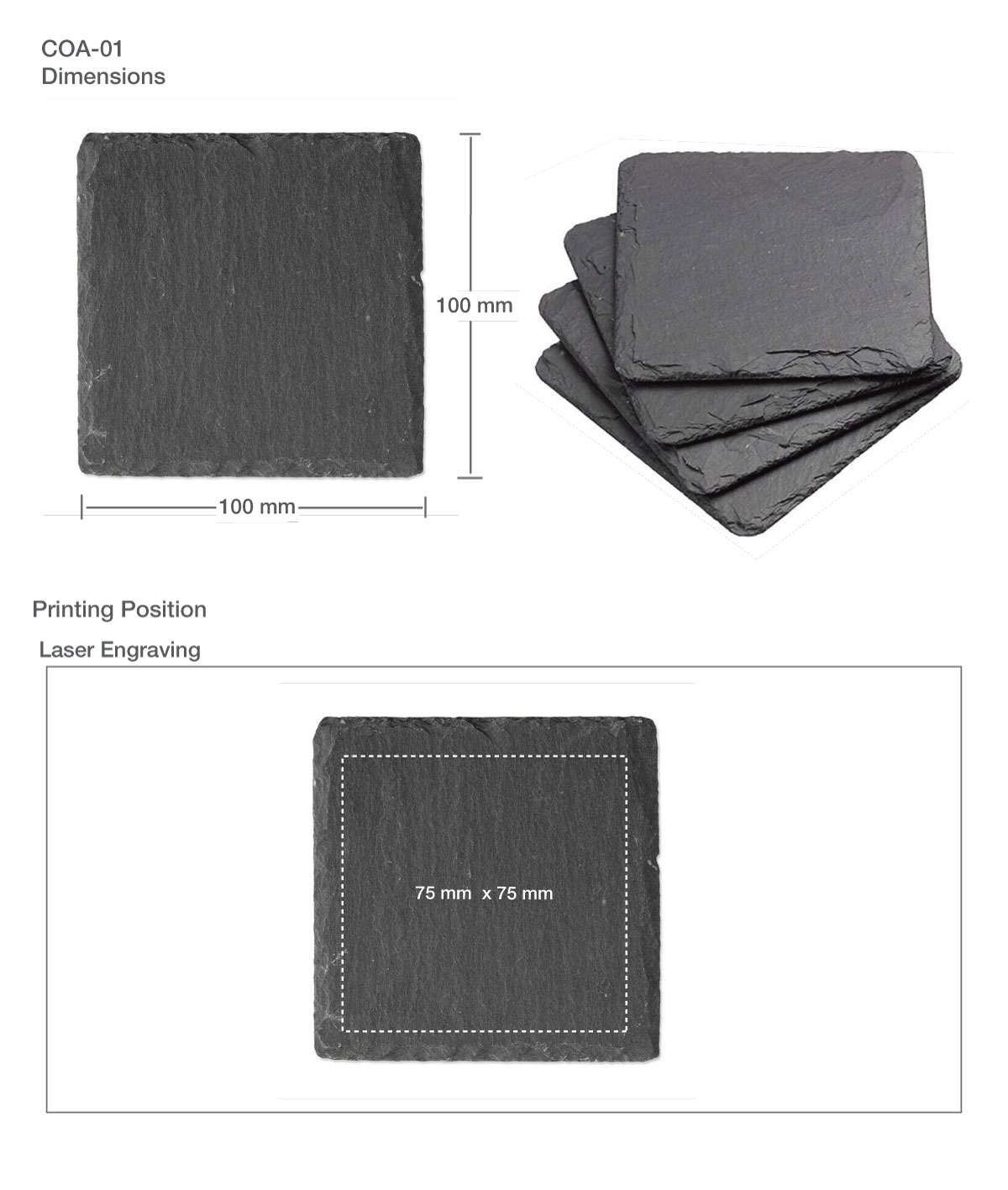 Printing on Slate Coaster