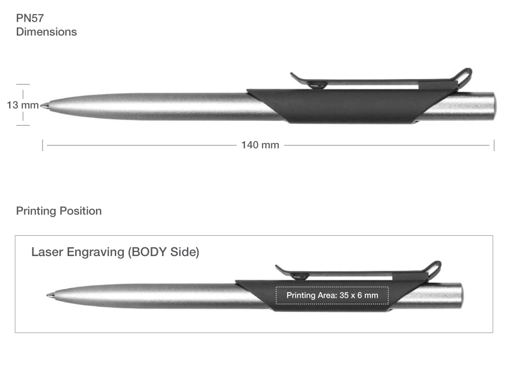Metal Pens Printing