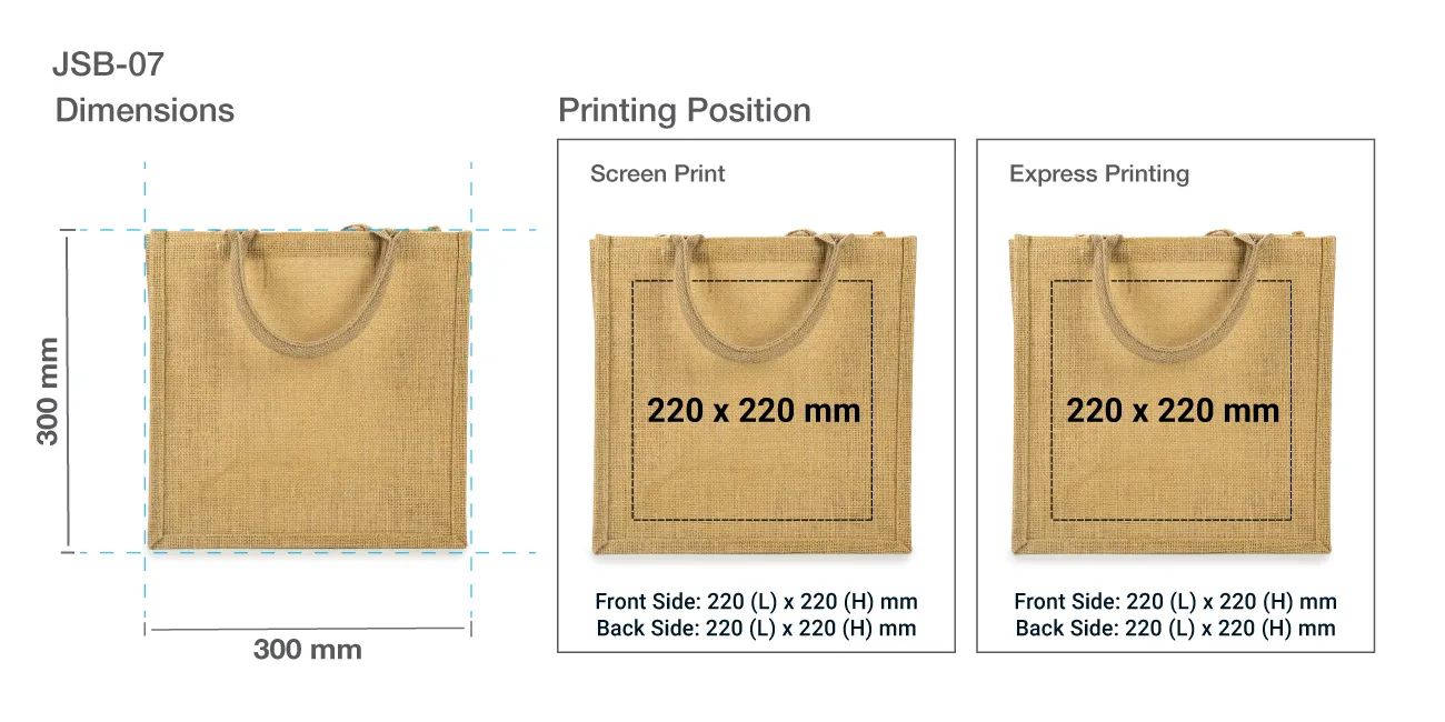 Promotional Jute Bag Printing Details Promotional Jute Bag Printing Details