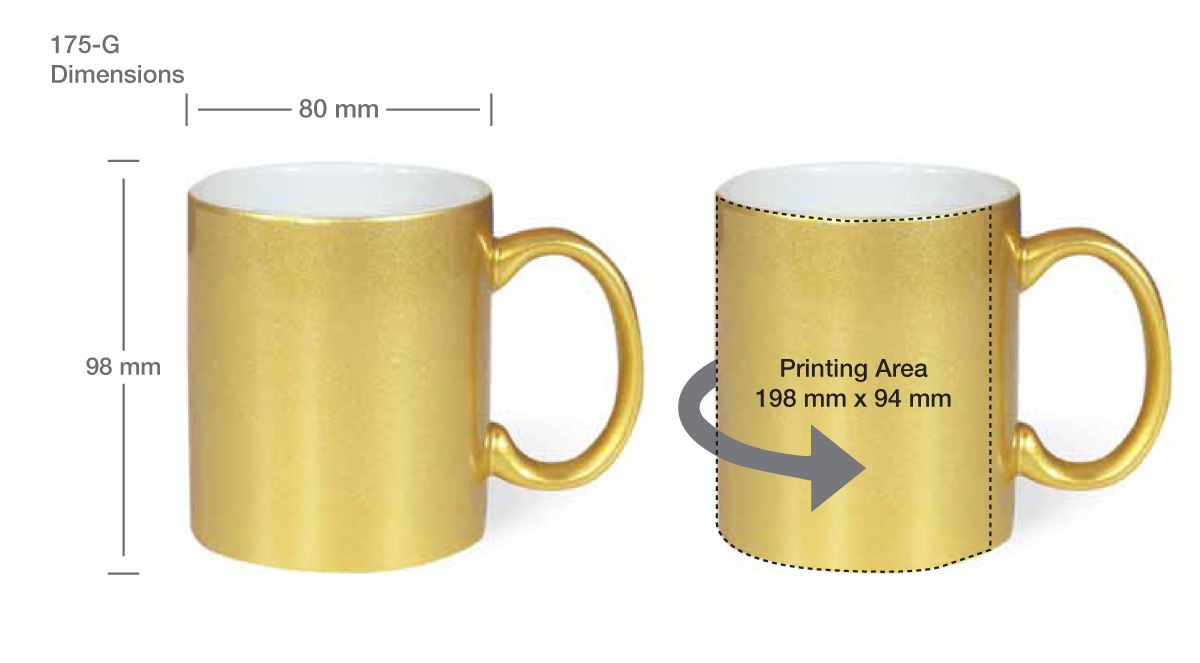 Printing on Golden Mugs