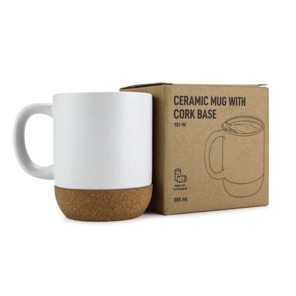 Mugs with Lid and Cork Base with Box