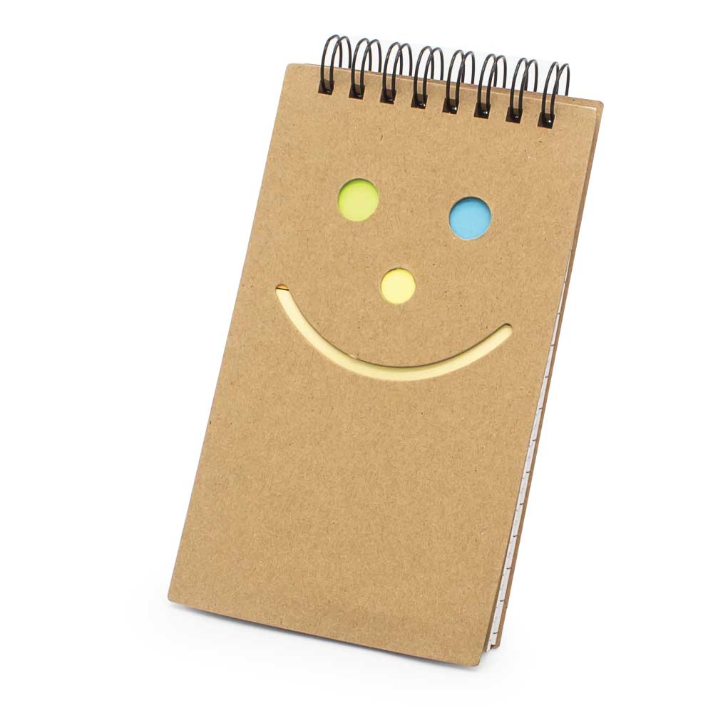 notepad with sticky notes