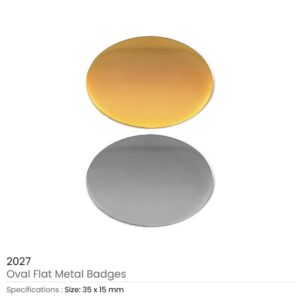 Oval Shape Flat Logo Badges