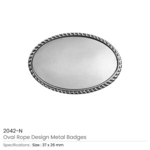 Oval Logo Badges Silver