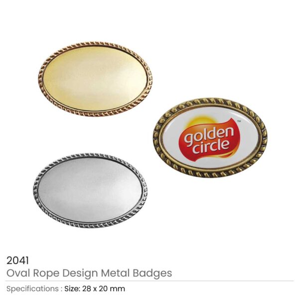 Oval Logo Badges