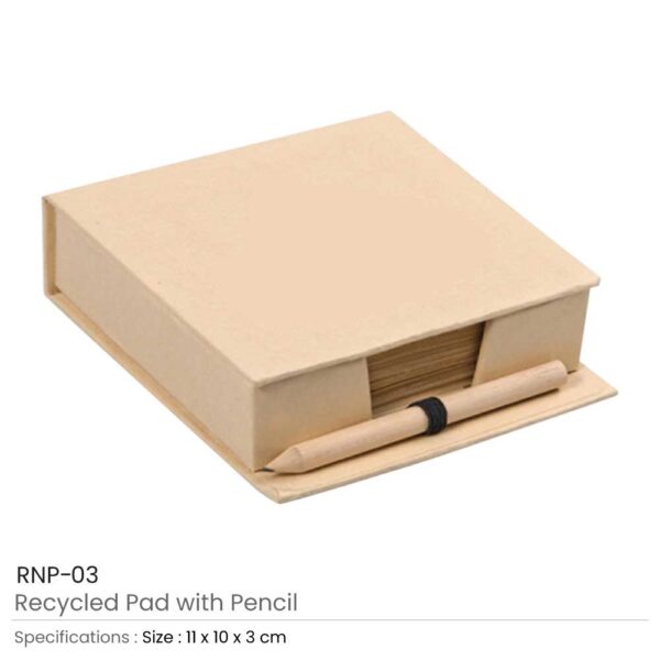 Promotional Recycled Pad Holder with Pencil