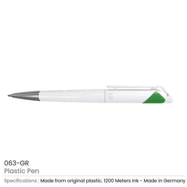 Plastic Pens - Green