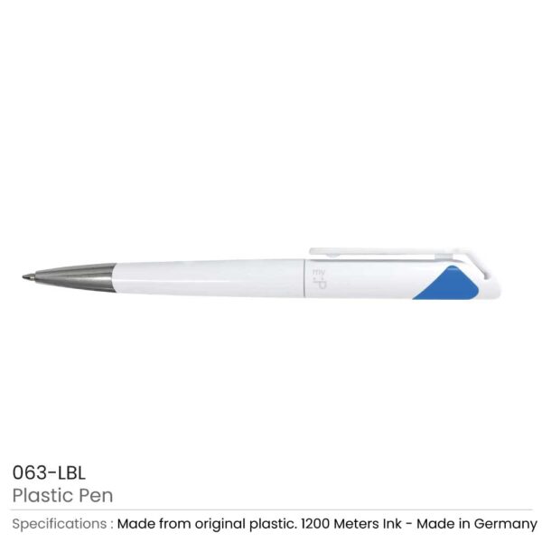 Plastic Pens - Light blue